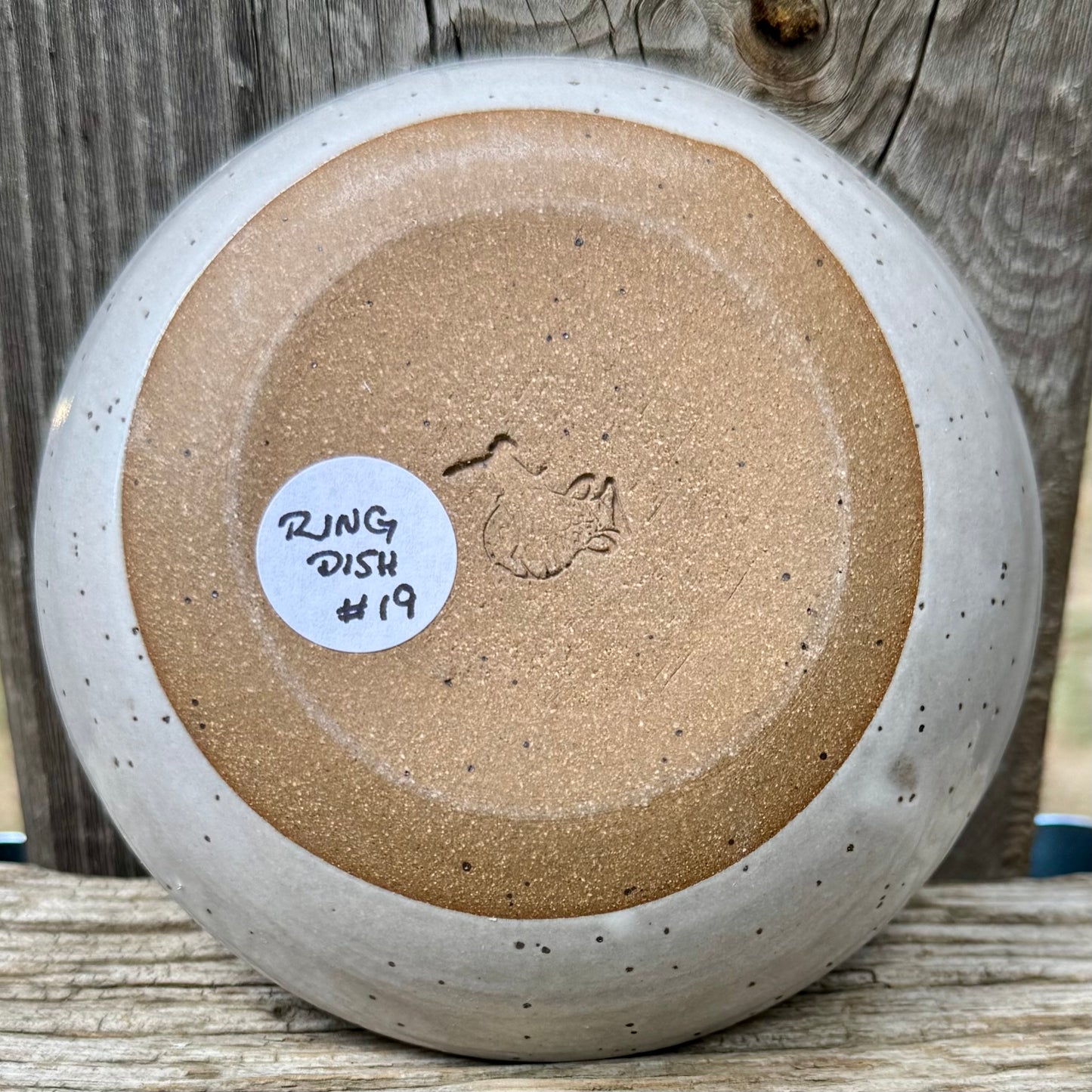 2026 RING DISH #19 - White Galloping Horse