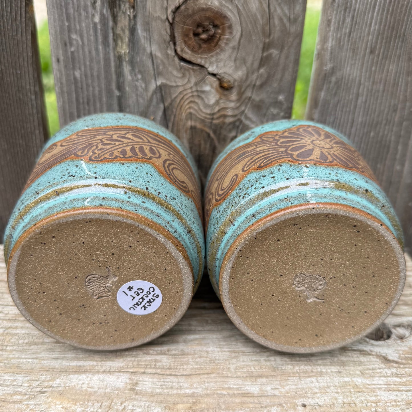 2026 STACKING COCKTAIL SET #1 - Turquoise Laramie Flower