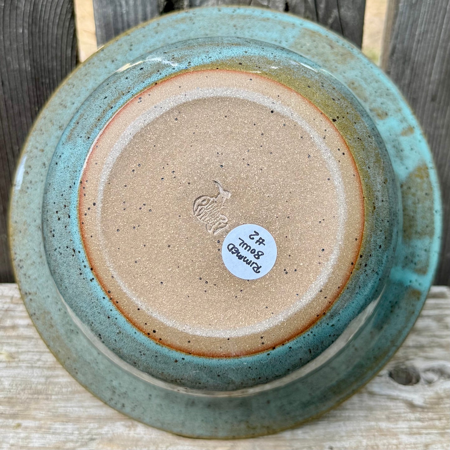 2026 RIMMED BOWL #2 - Turquoise Laramie Flower