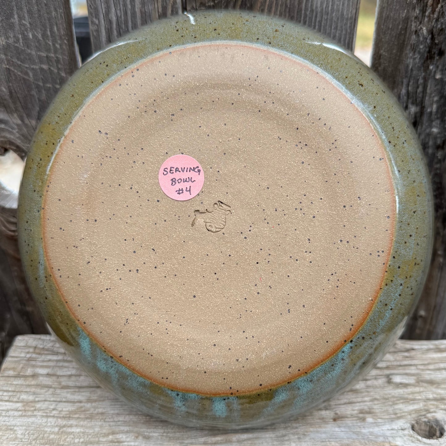 2025 SERVING BOWL #4 - Turquoise Saddle & Rope