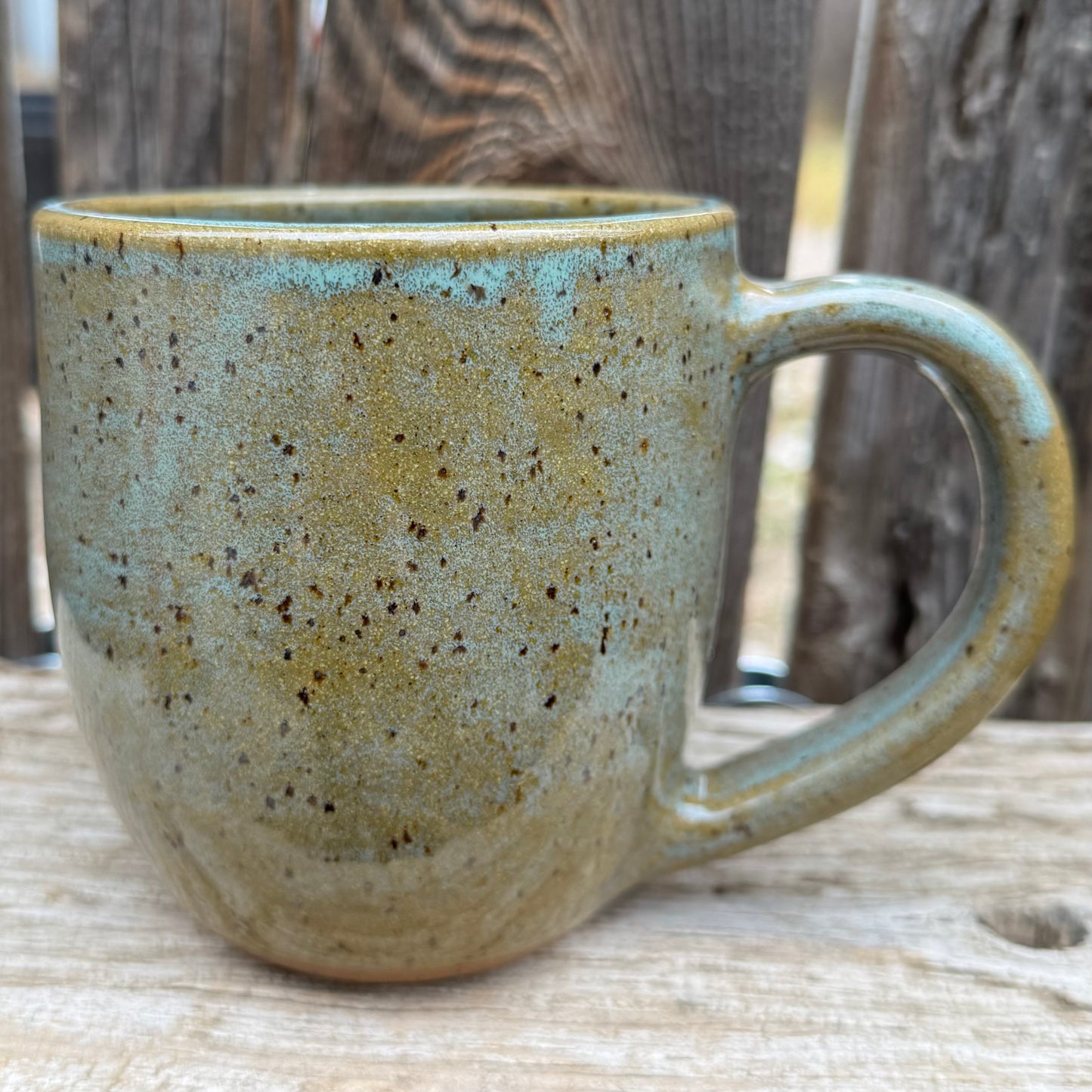 2025 MUG #85 - Turquoise & Brown Boot Stitch