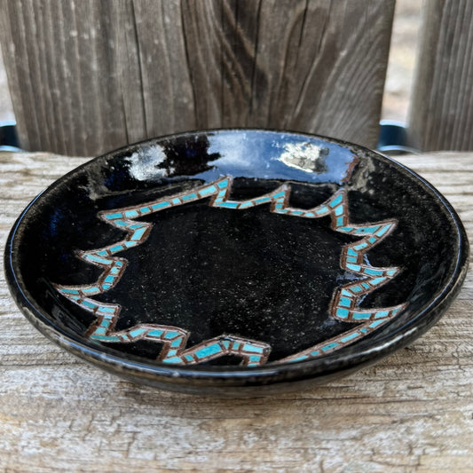 2026 RING DISH #4 - Black Southwest Turquoise