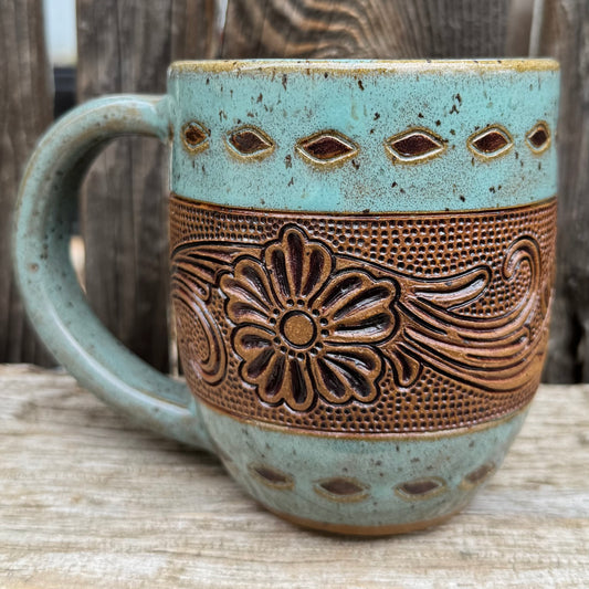 2025 MUG #96 - Turquoise Oakley Flower