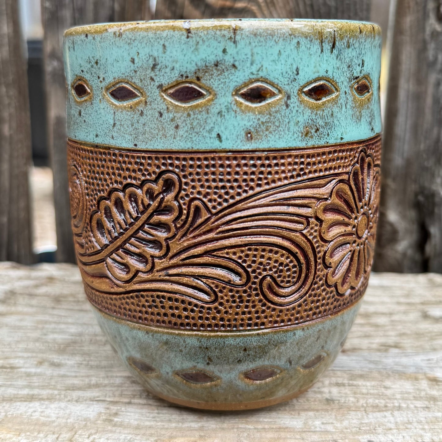 2025 MUG #96 - Turquoise Oakley Flower