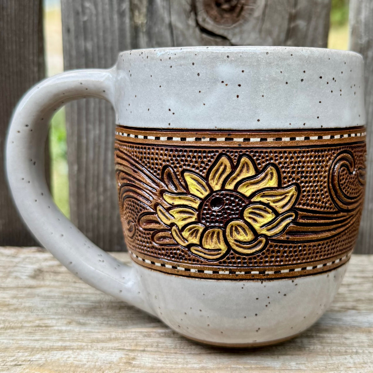 2026 MUG #51 - White Sunflower