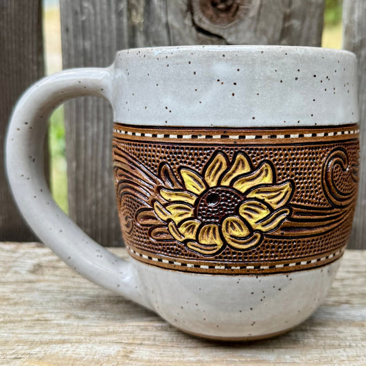 2026 MUG #51 - White Sunflower