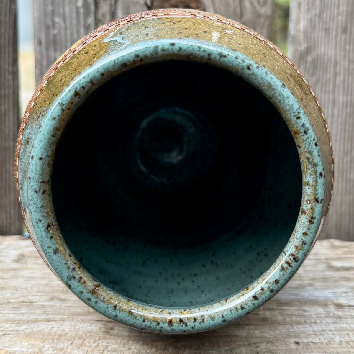 2026 VASE #15 - Turquoise Sunflower