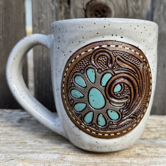 2026 MUG #14 - White Turquoise Pendant Patch