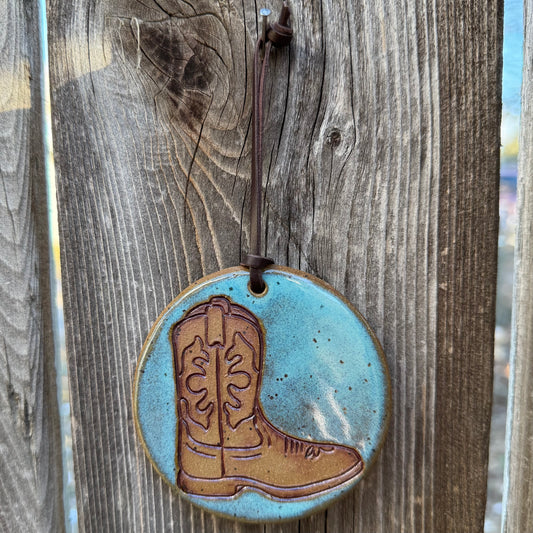 2025 ORNAMENT #6 - Kingman & Brown Cowboy Boot
