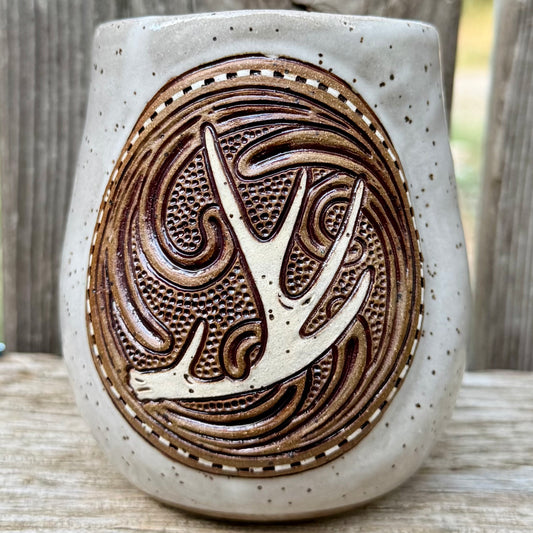 2026 SIPPER #27 - White Whitetail Antler