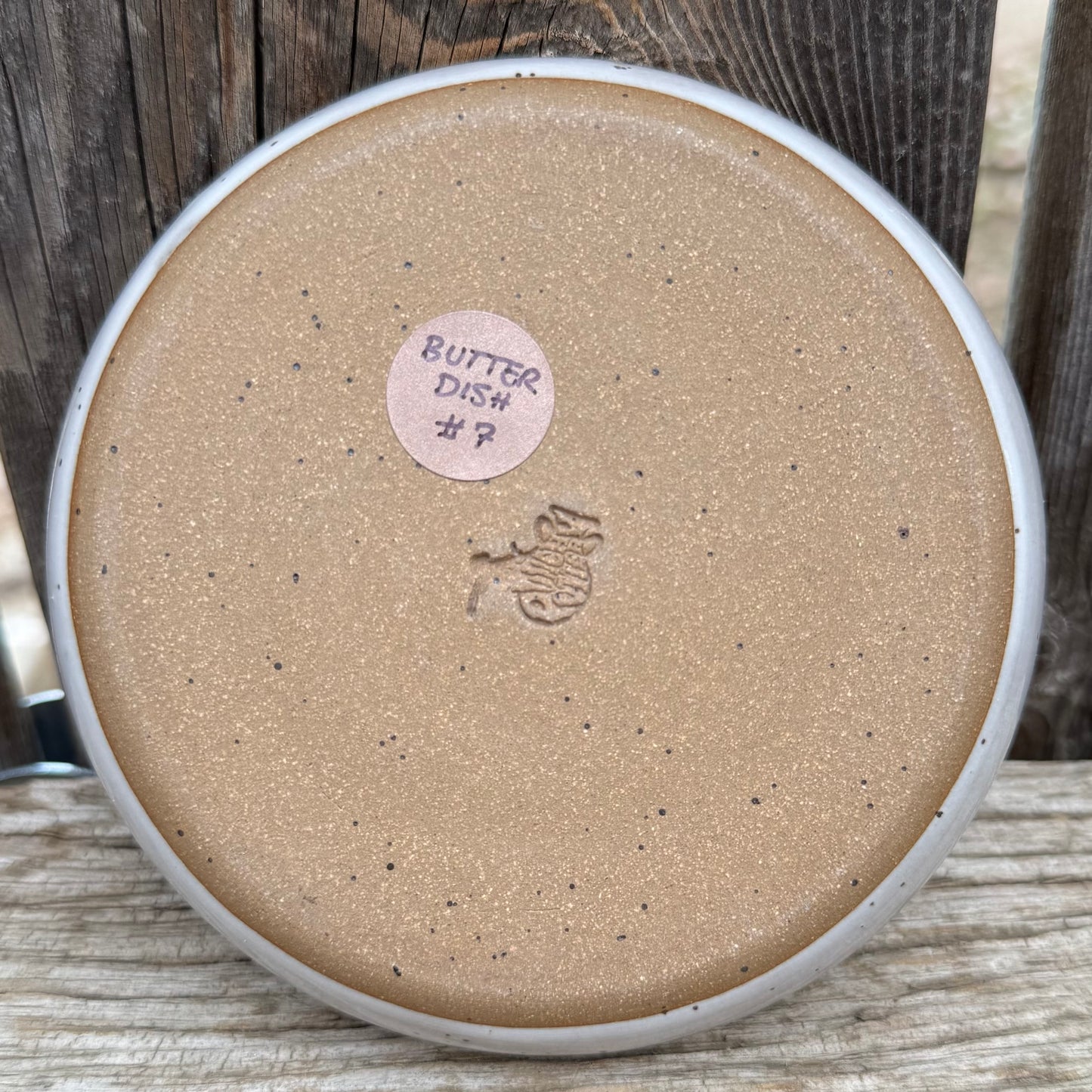 2025 BUTTER DISH #7 - White King Flower