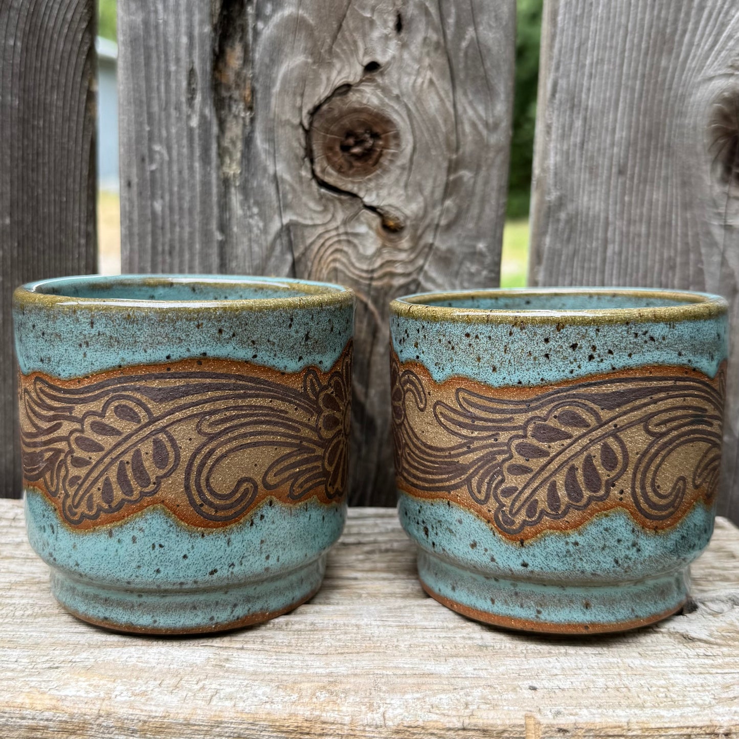 2026 STACKING COCKTAIL SET #1 - Turquoise Laramie Flower