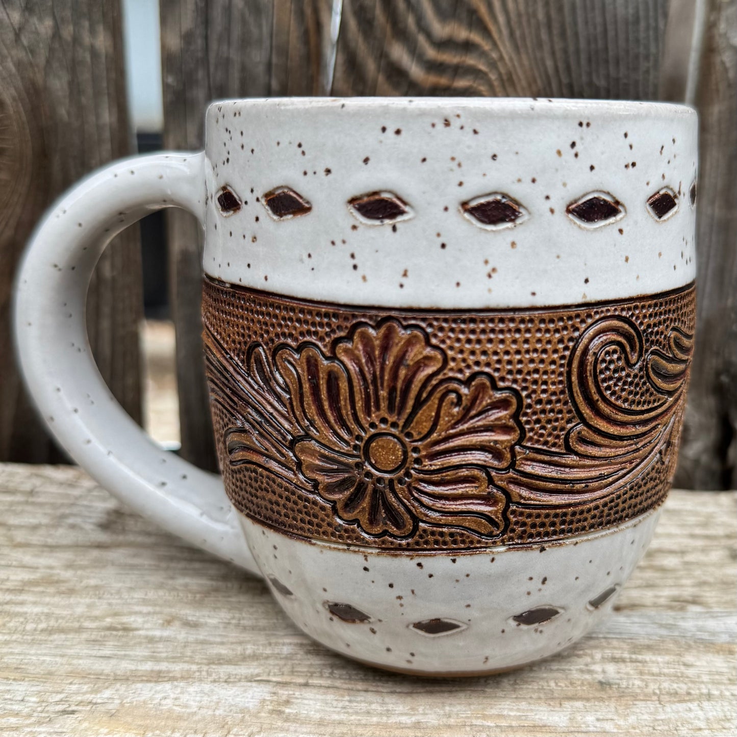 2025 MUG #95 - White Sheridan Flower