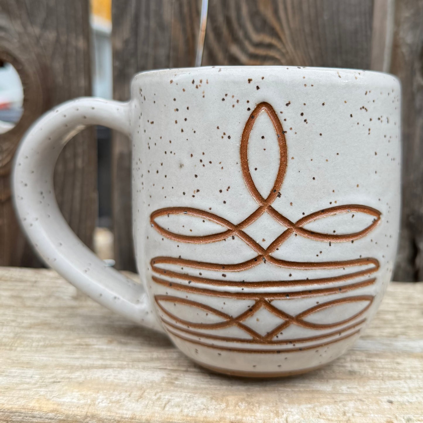 2025 MUG #84 - Brown & White Boot Stitch