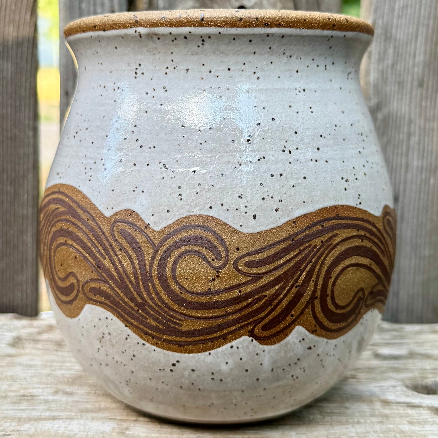 2026 VASE #11 - White Galloping Horse