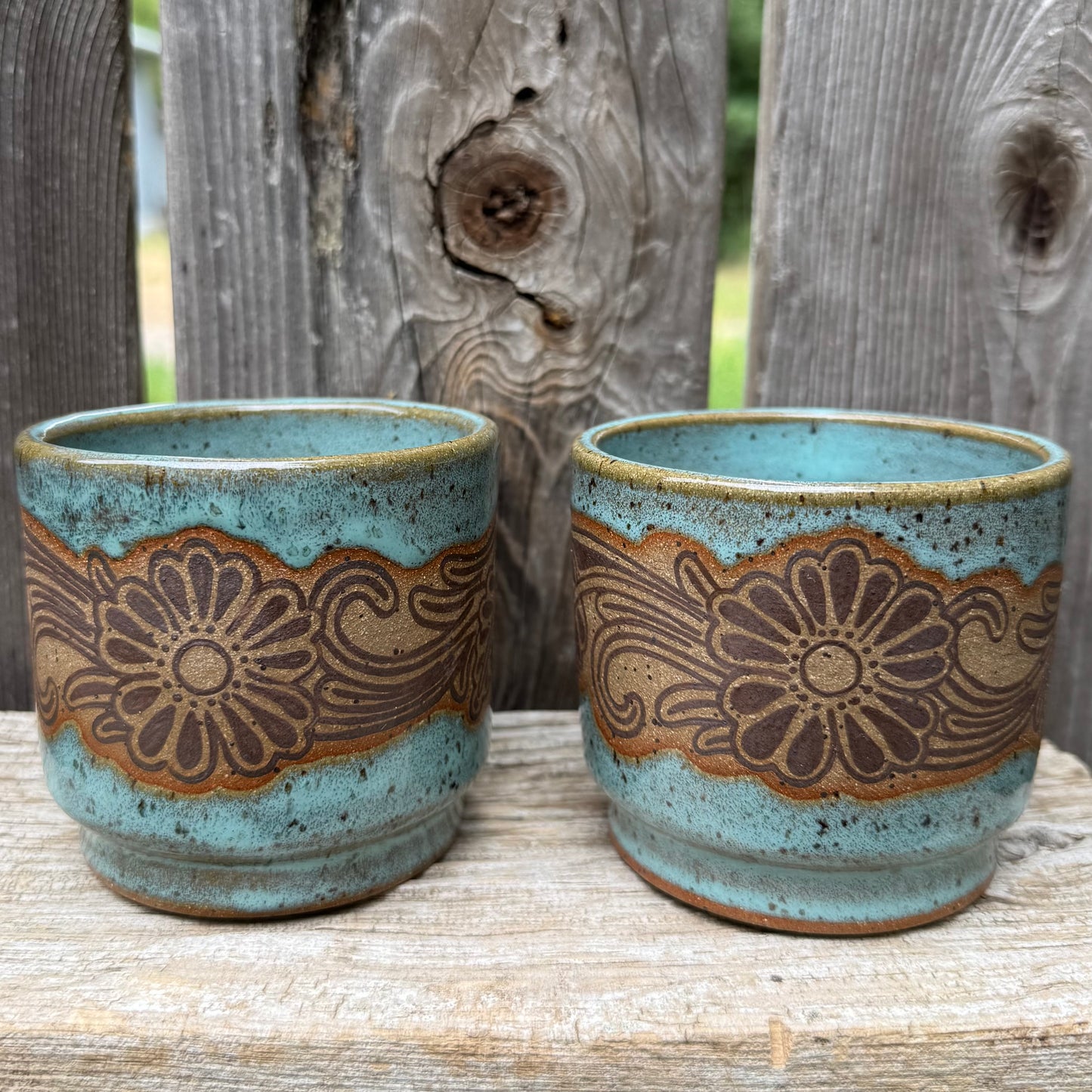 2026 STACKING COCKTAIL SET #1 - Turquoise Laramie Flower